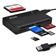 Acuvar Ultra High Speed Compact All-in-1 Memory Card Reader, Writer Plug & Play