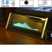 Retro VFD Clock Music Spectrum Sound Level Meter Bluetooth 5.0 w/ Remote Control