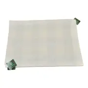Placemats Christmas House Set of 4 Ivory Silver Rectangle Plaid Table Mats New
