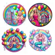 Barbie Cake Topper & 12 pc Cupcake Deco Bundle