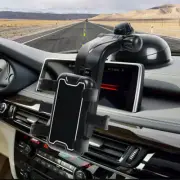 2 in1 Car Dashboard Windshield Phone Holder Mount W/Long Arm Suction Cup Bracket (for: Fiat)