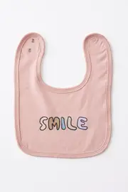 [Cotton On Kids] Cotton On Kids - The Baby Bib - Zephyr/smile OS ZEPHYR/SMILE