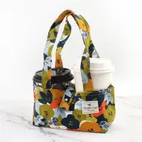 在飛比找蝦皮商城優惠-花布雙杯款咖啡杯提袋 (特價) 環保提袋 (PB-80017