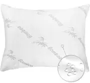 100% Waterproof Pillow Protectors Queen 20x30 Pair Zippered Pillow Cases White