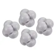Reaction Balls Coordination Agility Training Ball High Difficulty, Grey 4pcs