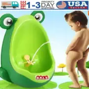 Cute Green Frog Design Potty Training Urinal for Boys with Funny Aiming Target