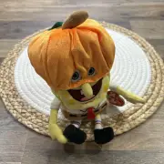 Ty Beanie Babies SpongeBob Squarepants in Pumpkin Mask Plush NEW w TAGS 2004