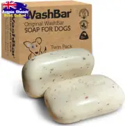 Natural Dog Shampoo Bar Twin Pack | Soothes Itchy Skin with Manuka & Neem Oil