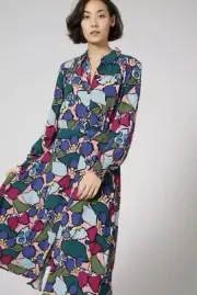 GORMAN BLACK FOREST SHIRT MAXI DRESS BNWT SZ 14 RRP $299