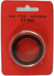 Air-Tite Coin Holder - 31 mm - Fits 1/2oz Chinese Silver - NO COIN INCLUDED