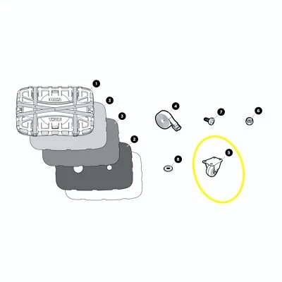 Thule RoadTrip Sport Part - Caster