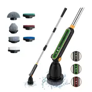 7 in 1 Cleaning Brush Household Multifunctional Electric Spin Scrubber with Digital Display