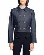 Sandro Tailored Denim Jacket