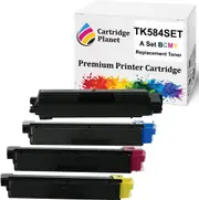 A Set BCMY Non-Genuine Toner Cartridge for Kyocera TK-584 TK584K TK584C TK584M TK584Y (3500/2800 (B/CMY) Pages) for FSC5150DN P6021CDN