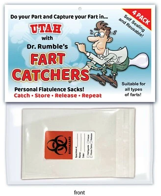 UTAH FART CATCHERS - Butt Bags - Joke Funny Prank Birthday Present Gift
