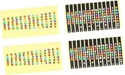 TOYANDONA Guitar Fretboard Sticker Set 4pcs Fretboard Notes for Guitar Easy Learning Pvc Material Waterproof Note Stickers