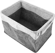 FOYTOKI Multifunctional Laundry Basket Foldable Large Capacity Space Saving Hamper Lid Sturdy Felt Dry Clothes Storage Home Decorative for Bedroom Bathroom Living Room