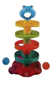 West Lake Toys Hippo Drop T Tier Hippo Tower 12 Month+ Toy Cognitive Development