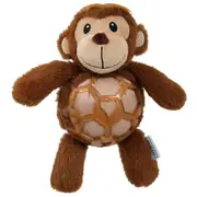 Lexi & Me Monkey Plush Rubber Dog Toy