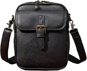 [Generic] Messenger Bag Small Leather - Portable Phone Purse | Portable Phone Pouch for Men and Women, Small Casual Purse with Adjustable Shoulder Strap