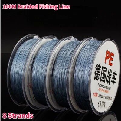 100M 8 Strands Braided Fishing Line Strong PE Fishline for Carp Fly Fishing