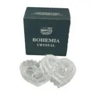 Bohemia Imprese 2 pc 3" Crystal Heart Box