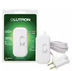 Lutron Credenza LED+ 100-Watt Plug-In Lamp Dimmer Switch TTCL-100H-WH White