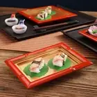 Retro Cold Noodle Dish Beautiful Sushi Food Tray Tableware Sushi Plate Party