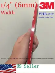 3M VHB Double Sided Foam Adhesive Tape 5952 Automotive Mounting 1/4" x 7 Yards