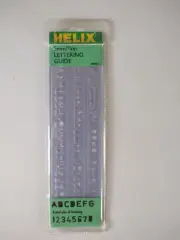Helix Lettering Guide 1/4" / 5mm Upper Lower Case Lettering & Numbers