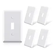 Toggle Light Switch Wall Plate, 1-Gang Standard Size Switch Covers, Unbreakab...
