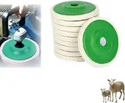 Grindshine Pro Pad, GrindShine Pro Pad - Ultimate Polishing Power, Buffing Polishing Buffer Bore Dia, 4 Inch Wool Felt Polishing Wheel Disc, for 100 Angle Grinder (15Pcs)