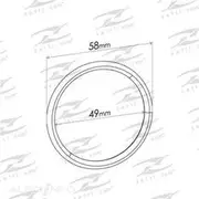 Redback Flange Gasket 49 X 58mm to suit Honda Civic STASB - HAG017