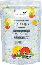 Tea People Lemon Ginger Green, 50 Tea Pyramids in Resalable Pouch