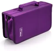 CD/DVD Case Holder 128 Capacity Media Wallet Storage Disc Organizer NEW