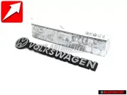 Original VW Rear Boot Badge VOLKSWAGEN Brushed Silver - 251853685A