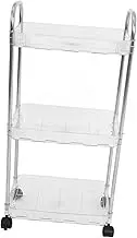FOMIYES Multi Tier Rolling Salon Cart Reusable Storage Trolley with Wheels for Bathroom Beauty Organizer Space Saving Design for Rooms Movable Storage
