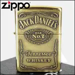 ☆福星煙具屋☆全新【ZIPPO】美系~JACK DANIEL S威士忌~浮雕標誌(黃銅款)NO.254BJD.428