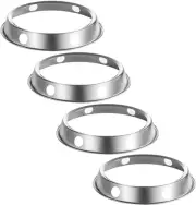 4 Pcs Wok Ring, Stainless Steel Wok Rack, 7¾-Inch and 9¾-Inch Reversible Size..
