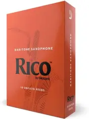 Rico Baritone Sax Reeds, Strength 3.0 RLA1030, 10-pack