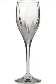 NEW Set Of 2 MIKASA FLAME D'AMORE WINE GLASSES Cut Frosted Lead Crystal Slovenia