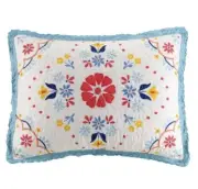 The Pioneer Woman Mazie Medallion Quilted King Size Pillow Shams Set Of 2 NEW