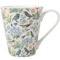 在飛比找樂天市場購物網優惠-《V&A》寬口骨瓷馬克杯(花鳥派對450ml) | 水杯 茶