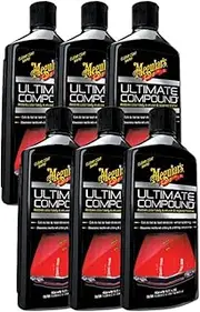 Meguiar's 6 Pack Ultimate Compound (15.2 oz) - Fine Zirconia Alumina Abrasive for Metals, Painted Surfaces, Plastics