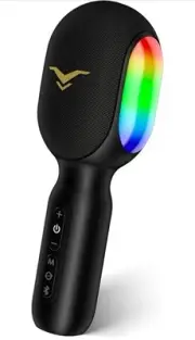 StageSound by Coolme Stage SingFree Wireless Bluetooth Karaoke Microphone -Black
