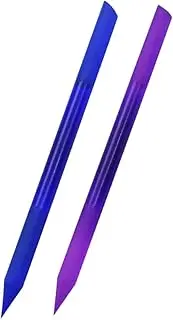 Lurrose 2pcs Nail Files Nail Files glass nail file nail filer Glass Cuticle Pusher