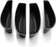 Car Door Storage Bin, Wivplex, for VW, ID 3 ID3 ID 3 Door Handle Storage Box Accessories Armrest Box Front Door Holder Tray Car Organizer Container Car Door Handle Storage Box(BLACK ID3 DOOR BOX 4pcs