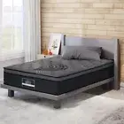 Single Size Euro Top Mattress Pocket Spring Medium Firm Bamboo Charcoal Fabric