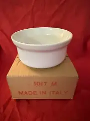 Richard GINORI Serving Bowl Soufflé Bakeware Casserole White Medium 1017. NIB