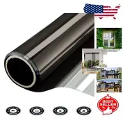 One Way Mirror Window Film - Daytime Privacy Solar Control, 6 Mil 35.4"x13.1"